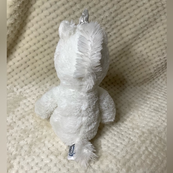 AURORA WORLD Cuddly Friends White Unicorn Plush Silver Horn Stuffed Animal Toy - Picture 5 of 8